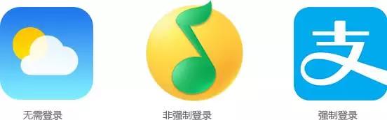 我们先给App分个类，为什么需要登录注册？因为App需要你的个人信息啊。这样才是一个留存下来的用户，而不是来一下就走的过客。App按注册登录必要性分分如下三种：